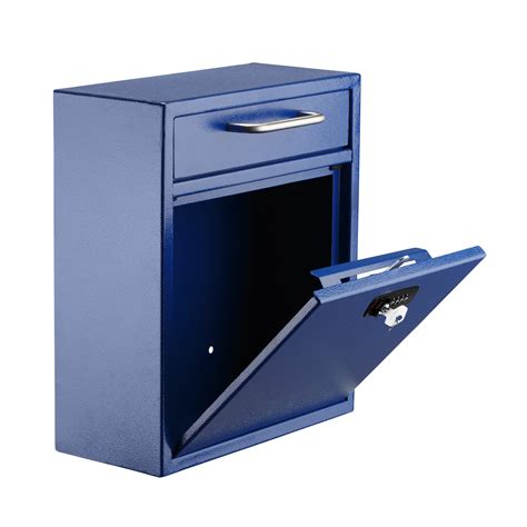 metal mail drop box|wall mounted lockable drop boxes.